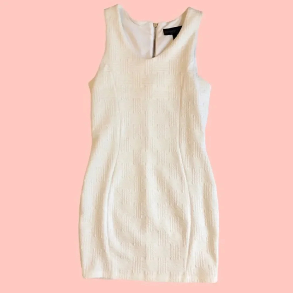 Topshop white/ivory color textures dress’s